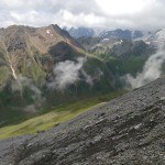 View toward Punta Rosa on the route to Piz Umbrail.