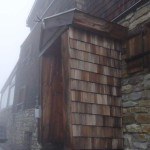 In front of Similaun hut (3019 m).