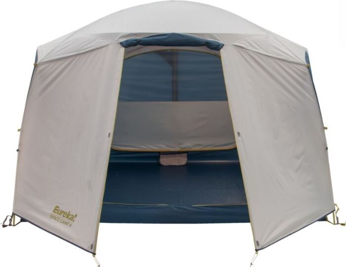 Front view with rolled up flap.