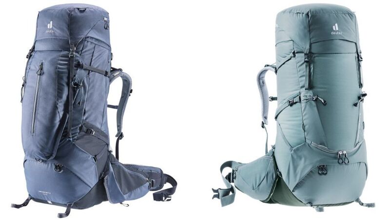 Deuter Aircontact X left and Deuter Aircontact Core right.