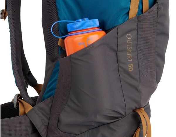 One of the side pockets.