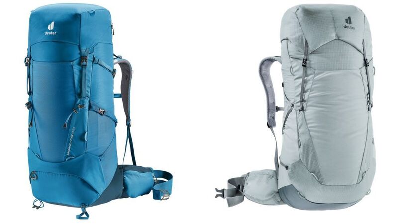 Deuter Aircontact Core left and Deuter Aircontact Ultra right.